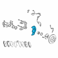 OEM Honda Accord Splash Guard, Front Brake (15") Diagram - 45255-SS0-G00