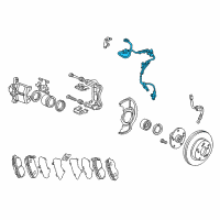 OEM 2002 Honda Accord Sensor Assembly, Right Front Diagram - 57450-S87-A52