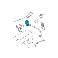 OEM 2000 Nissan Xterra Exhaust Gas RECIRCULATION Valve Diagram - 14710-3S501