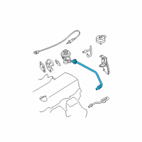 OEM 2001 Nissan Frontier EGR Tube Diagram - 14725-F4505