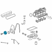 OEM 2017 Chevrolet Suburban 3500 HD Vibration Damper Diagram - 19300488