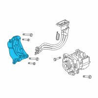 OEM 2007 Saturn Aura Bracket Diagram - 12595292