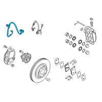 OEM 2021 Kia Stinger Brake Front Hose, Left Diagram - 58731J5000