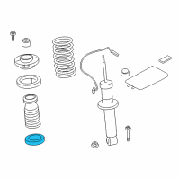 OEM BMW 740i Lower Spring Pad Diagram - 33-53-6-856-172