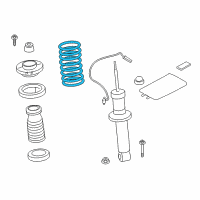 OEM 2011 BMW X3 Rear Coil Spring Diagram - 33-53-6-787-208