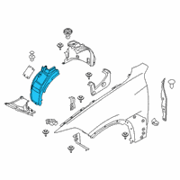 OEM 2020 BMW X7 WHEEL ARCH COVER, FRONT SECT Diagram - 51-72-7-424-911