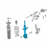 OEM 2009 Acura RDX Shock Absorber Unit, Left Front Diagram - 51606-STK-A03