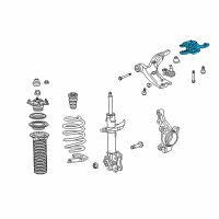 OEM 2007 Acura RDX Bracket, Right Front Diagram - 51395-STK-A02