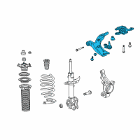 OEM 2012 Acura RDX Arm Assembly, Left Front (Lower) Diagram - 51360-STK-A03