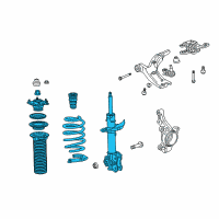 OEM 2007 Acura RDX Shock Absorber Assembly, Right Front Diagram - 51601-STK-A08