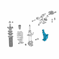 OEM 2011 Acura RDX Knuckle, Right Front Diagram - 51211-STK-A01