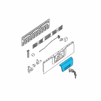 OEM 2016 Nissan Frontier Finisher Assy-Rear Gate Diagram - 90606-9BF0A