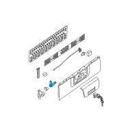 OEM 2020 Nissan Frontier Hinge Assy-Rear Gate, RH Diagram - 93480-ZP00A