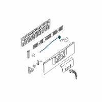 OEM 2006 Nissan Frontier Lock Assembly-Rear Gate, Left Diagram - 90503-ZP50A