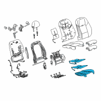 OEM 2017 Cadillac ATS Seat Cushion Pad Diagram - 84065961