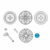 OEM 2022 Kia Rio Wheel Hub Cap Assembly Diagram - 52960H8200