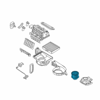 OEM Kia Sorento Motor & Fan Assembly-A/C Diagram - 971132B005