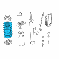 OEM 2020 Toyota GR Supra Coil Spring Diagram - 48231-WAA05