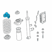 OEM 2022 Toyota GR Supra Upper Spring Insulator Diagram - 48257-WAA01