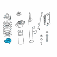 OEM 2021 Toyota GR Supra Lower Pad Diagram - 48158-WAA03