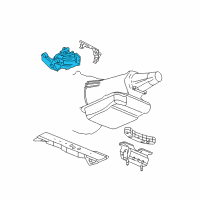 OEM 2008 Chevrolet Trailblazer Mount Asm-Engine (W/Brackets) Diagram - 15255897