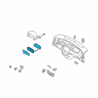 OEM 2007 Hyundai Elantra Cluster Assembly-Instrument(Mph) Diagram - 94001-2H006