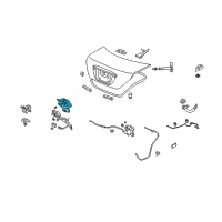 OEM 2005 Acura RL Actuator Assembly, Trunk Diagram - 74896-SJA-003