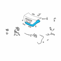 OEM Acura RL Weatherstrip, Trunk Lid Diagram - 74865-SJA-013