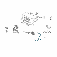 OEM Acura RL Cable, Trunk Opener (Emergency) Diagram - 74880-SJA-A01