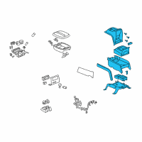 OEM 2010 Cadillac Escalade Console Assembly Diagram - 20898120