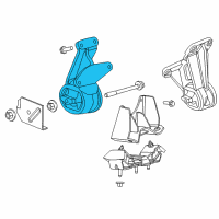 OEM 2016 Ram 1500 INSULATOR-Engine Mount Diagram - 68089042AF