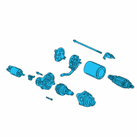 OEM Acura Starter Motor Assembly (Reman) Diagram - 06312-PRB-505RM
