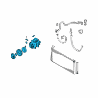 OEM 2008 Hyundai Sonata Compressor Assembly Diagram - 97701-3K220