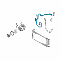 OEM Hyundai Sonata Tube Assembly-Suction & Liquid Diagram - 97775-0A530