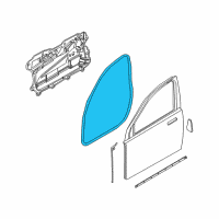 OEM 2006 BMW 750Li Door Weatherstrip, Front Diagram - 51-21-8-223-659