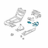 OEM Acura Lighter Assembly, Cigaret Diagram - 39600-SL0-505