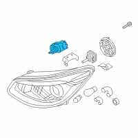 OEM Kia Unit Assembly-HEADLAMP Automatic L Diagram - 92190B2000