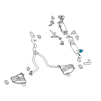 OEM Jeep Grand Cherokee Bracket-Exhaust Hanger Diagram - 68159521AA
