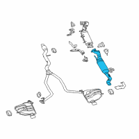 OEM 2015 Jeep Grand Cherokee Catalytic Converter Diagram - 68329874AA