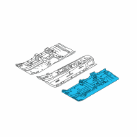 OEM 2018 Nissan Versa Note Floor Front Diagram - G4321-3WCAA
