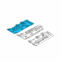 OEM 2018 Nissan Versa Note Floor Front Diagram - G4320-3WCAA