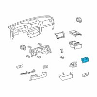 OEM 2008 Toyota Tundra Cup Holder Diagram - 55620-0C020-C0