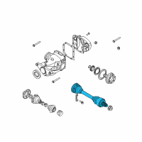 OEM 2008 BMW 535xi Axle Shaft Assembly Diagram - 33-20-7-572-430