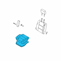 OEM 2008 Nissan Titan Cushion Assy-Front Seat Diagram - 87350-ZR14C