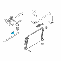 OEM 2000 Lincoln Town Car Overflow Hose Diagram - F8AZ-8075-BB