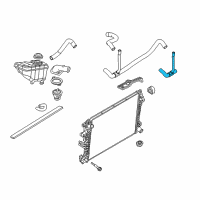 OEM Mercury Grand Marquis Lower Hose Diagram - 6W1Z-8286-A