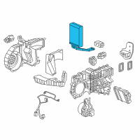 OEM 2020 Cadillac CT6 Evaporator Core Diagram - 84055920