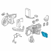 OEM Cadillac Heater Core Diagram - 84406079