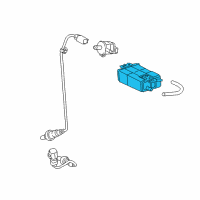 OEM Scion iQ Vapor Canister Diagram - 77740-74010