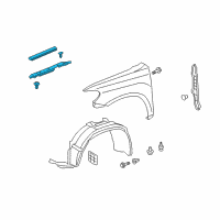 OEM 2012 Toyota Highlander Shield Diagram - 53808-48041